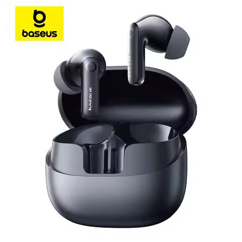 Baseus Bass BP1 Pro -50dB Noise Cancelling Wireless Earbuds Bluetooth 6.0 LDAC Hi-Res Sound 6-Mic AI