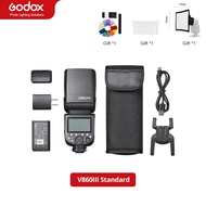 Godox V860III อุปกรณ์เสริมไฟถ่ายรูป S/N/C/F/O/P TTL HSS 2.4G Speedlite สำหรับ Canon Sony Nikon ฟูจิโอลิมปัสกล้อง Pentax