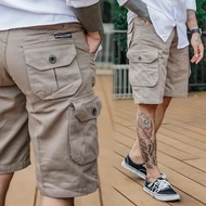 Hugo Pants - Celana Pendek Cargo Jumbo Pria Distro Army Cwok Dewasa Bahan Katun Dreil Premium