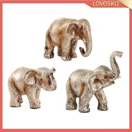 [Lovoski2] Resin Elephant Ornaments Figurines Creative Nordic Style Tabletop Decoration Elephant Sta