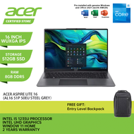 ACER Aspire Lite 16 AL16-51P-50EU Laptop - 16" IPS WUXGA | I5-1235U | 8GB DDR5 | 512GB SSD | Intel U