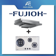 FUJIOH FR-FS2290R 90CM SLIMLINE HOOD + FUJIOH FH-GS5035 SVSS 3 BURNER STAINLESS STEEL GAS HOB