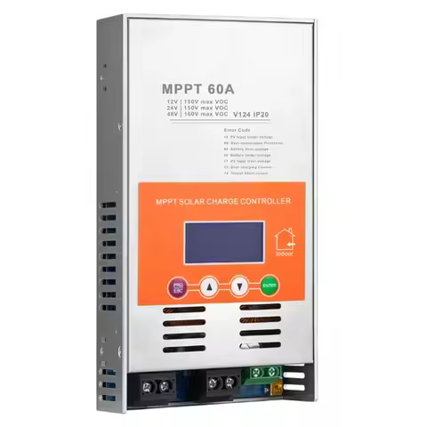 B47C Upgraded 60A MPPT Solar Charge Controller For Lead-Acid Battery 12V 24V 48V Solar Charge Contro