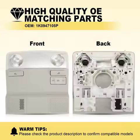 1K0947105P Interior Ceiling Light for Golf 5/6 Reading Lamp on the Roof For Golf Plus Passat B6/B7 S