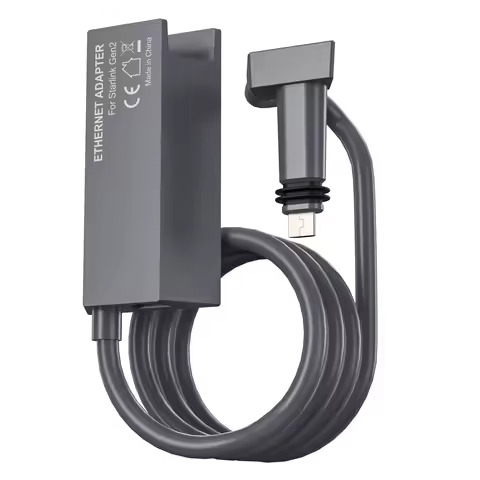 Ethernet Adapter Rectangle Dish Antenna Satellite USB Internet Powerline Kit for Starlink V2 Satelli