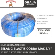 SELANG AIR ELASTIS 3/4" BIRU COBRA MAS 50 M