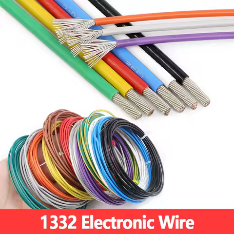 5m UL1332 High Temperature Electric Wire FEP Insulated Tinned Copper Stranded Cable 30-10 AWG Flexib