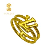 Sincere Store Emas 999 Cincin Fashion 2 Layer | Emas 999