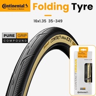 [SG LOCAL STOCK] Continental Contact Urban Tyre Cream wall / Brown wall 16 Inch 349 16 x 1.35" (Folding Type)