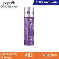 SUPERFIRE AB2 Strong Light Flashlight 18650 Li-ion Battery Charger 2000mAh 3.7V Suitable for 10W fla