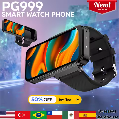 PG999 Smartwatch Phone Touch Screen 4G Wi-Fi GPS Dual SIM Dual StandbGlobal Connect Octa-Core Powerh