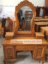 [HCM]Bàn trang điểm gỗ chàm bông vàng kích thước 1m07 x 41 x 1m50