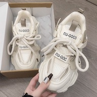 [AY] 2025 Fried Street Daddy Shoes Women Thick-Soled Heightened Small All-Match Casual Sports Shoes 