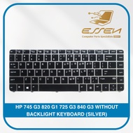 Replacement Keyboard For HP 745 G3 820 G1 725 G3 840 G3 KEYBOARD (SILVER)