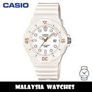 (100% Original) Casio LRW-200H-7E2 Quartz Analog White Dial White Resin Watch LRW200H LRW200H-7E2 LR