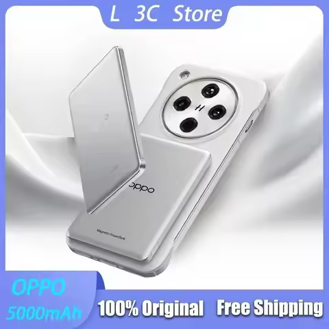 OPPO Magnetic Wireless PowerBank 5000mAh Large Capacity 0.88cm Thin NTC Intelligent Temperature Cont