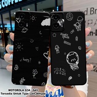 HP Case Latest Motorola G45hp Softcase Motorola G34 Casing Motorola G34 G45 Silicone Motif MC-836hp