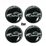 4Pcs/Set Stiker Karbon Tutup Lubang Kunci Pintu Mobil Anti Air Anti Debu