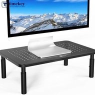TIMEKEY Adjustable Desk Monitor Rack Holder PC Screen Stand Desktop Computer Display Stand For Offic