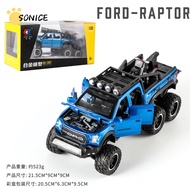 🔥HOT🔥Soniceโมเดลรถยนต์ของเล่นสำหรับ1:28 Ford F-150 Beast Raptor Off-รถบรรทุกออฟโรดรถDiecastโมเดลรถยน