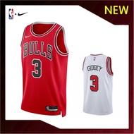 【Heat-pressed】New Basketball Jerseys Bulls 3# Josh Giddey Jersey