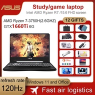 Asus  laptop TUF/ 9th generation processor I5-9300H/I7-9750H /AMD Ryzen 7-3750h 120Hz High refresh rate FHD camera + WiFi + Bluetooth/