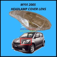 HEAD LAMP COVER LENS MYVI OLD 2005 - 2010 PLASTIC CLEAR  HEAD LAMP COVER LAMPU DEPAN COVER