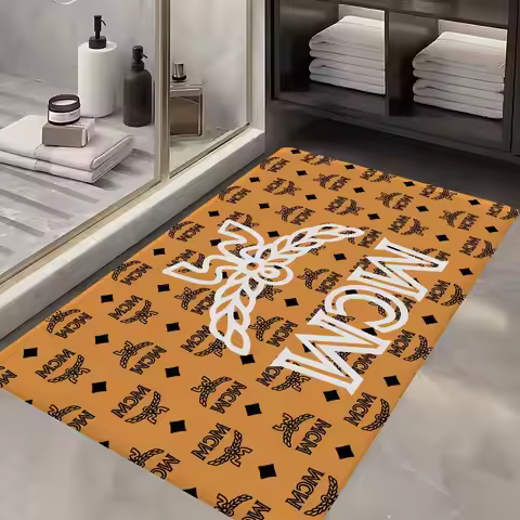 Fashion M-MCM Logo Entrance Door Mat Nordic Style Home Doormat Bathroom-Toilet Mats Bedroom Hotel De