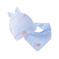 [New Arrival][Cute and Funny] Bunny Ears Cotton Knit Newborn Baby Toddler Bunny Hat with Headscarf S