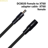 Doublebuy DC5521 Male to DC8020 Female Adapter Wire for Connecting Photovoltaic Storage Batteries Ch