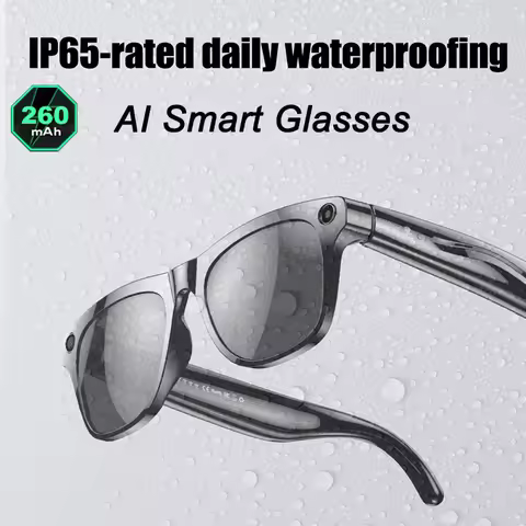 1080 AI Smart Glasses GPT 100mp Multifunctional HD Camera Chat Bluetooth Call Voice Music Assistant 