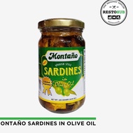 ♞,♘Montano Spanish Style Sardines Hot in Olive Oil ( 228g )