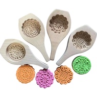 Wooden Cake Mold Small Kueh Cake Print Old-fashioned Old-fashioned Tools Glutinous Rice Pasta Moon C