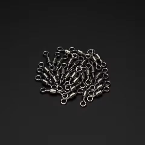 Co30PCS Accessories for Carp Fishing Swivel Stop Beads Quick Change Spinner Swivel Match Feeder Coar