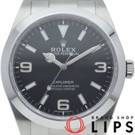 勞力士探險家1型腕錶，後期款，探險家1型 214270（隨機），附保固卡，不鏽鋼材質，男士腕錶，黑色，拋光處理，成色極佳 [二手]