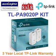 TP-LINK TL-PA9020P KIT AV2000 2-Port Gigabit Passthrough Powerline Starter Kit ( PA9020P ) - 3 Years