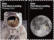 1969: First Moon Landing US Forever Postage Stamps Released 2019 Commemorating 50th Anniversary of A