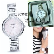 FOSSIL KARLI THREE-HAND STAINLESS STEEL WATCH BQ3182