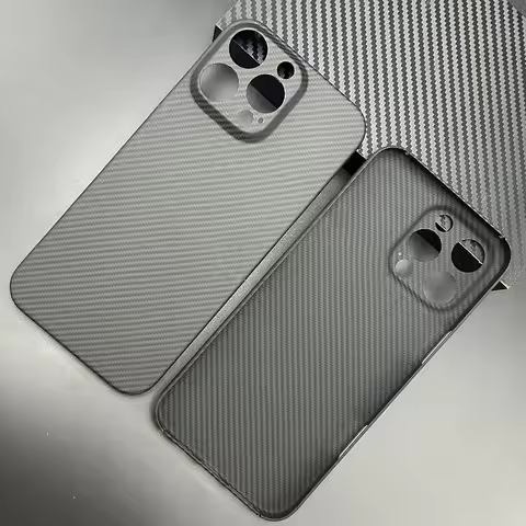 Real 600D Aramid Carbon Fiber Phone Case Cover On For iphone 13 14 15 16 16e 17 Pro Max Plus Air Min