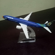 Nok Air B737 Static Plane Model 16cm (Blue)