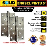 Solid Door Hinge 5" Stainless Ek 18 5" X 3" X 3 4Bb Us32D Stainless Solid Hinge 5 Inch Ball