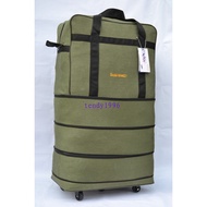 Consignment Box 133cm Airlines 158 Oversized Folding Universal Wheel Overseas Canvas Luggage Bag Tra