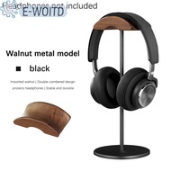 Black Walnut Wood Aluminum Alloy Headphone Stand Gaming Headset Holder With Solid Metal Base For Ta