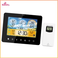 Indoor Outdoor Weather Station Alarm Clock Remote Transducer Snooze USB Desktop Clock Digital Backli