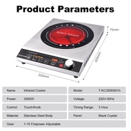 SUNATUR 3500W Infrared Ceramic Cooker Concave Commercial Induction Cooker Electric Stove Induction C