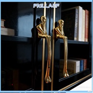 FKILLA0FSB Door Handle, Metal Humanoid Gold Cabinet Pull, Creative Portrait Art DIY Zinc Alloy Furni