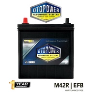 Otopower M42R EFb Battery (Bateri Kereta) Special for Toyota Rush 2018, Perodua Aruz, New Myvi Facel