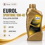 Eurol E100070 Sportbike 10W-40 | Yesterday's original number 4 engine oil | Made in Holland