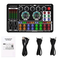 Soundcard F999 Bluetooth External Wireless Dj Mixer Noise Reduction Live Streaming