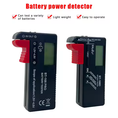 New Sale BT-168D Battery Tester Universal Digital LCD Tester AA AAA CD 9V 1.5V Button Cell Voltage B